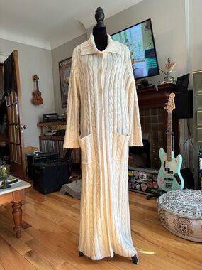 90’s Cable Knit Duster